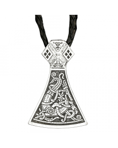 11.95 Axt Anhänger Schmuck Wikinger Zinn Viking mit Band Wikinger Axt Zinn 921-NC50-Einzel Wikinger Anhänger aus Silber