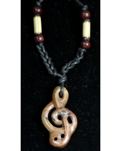 13.95 Notenschlüssel Anhänger Speckstein Schmuck handmade handgemacht 946-DA-33-Notenschlüssel