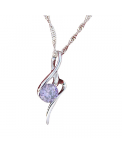 30.95 Edler Anhänger Zirkonia Crystal mit Singapurkette 925 Silber mit Singa 970-YDZT-0025 SIGO2023
