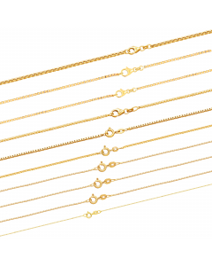 102.95 Venezianerkette Halskette 333 - 8 Karat Gold Auswahl 907-Vensammel-Gold Venezianerketten aus Gold und Silber