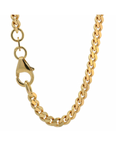 857.95 Panzerkette Halskette Breite 3,4 mm - 585 - 14 Karat Gold Auswahl 907-P005.11101-SET-hoplo Goldketten