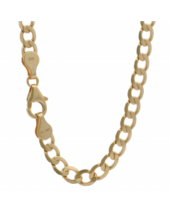 923.95 Panzerkette Halskette Breite 5,0 mm - 585 - 14 Karat Gold Auswahl 907-P005.37125-SET-hoplo Goldketten