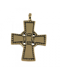 11.95 Wikingerkreuz klein Schmuck Anhänger Bronze - Kreuze - 25x16mm 949-VP16B Wikinger Anhänger aus Silber