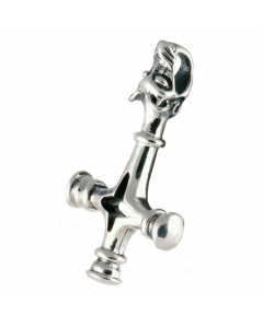 45.95 Isländändisches Wolfskreuz Silber Thorhammer Kreuz Wikinger 3,9cm 949-VP24 Wikinger Anhänger aus Silber