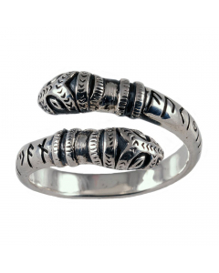 26.95 Drachenkopfring verstellbar klein 925er Silber Größe 52-60 949-VR34S-K SIGO2023