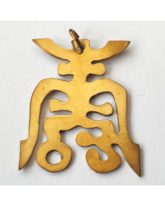 14.95 Chinesisches Langlebigkeitssymbol Amulett Messing Kupfer Talisman 24x3 922-WOM172M SIGO2023