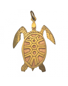 10.95 Schildkröte Amulett Messing Kupfer Talisman: 38 mm 922-WOM184M SIGO2023