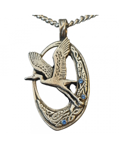 24.95 Frejas Heiliger Reiher groß Amulett 925er Silber Talisman Vogel 43 mm 910-BIF95 SIGO2023