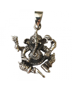 22.95 Ganesha Schmuck Anhänger 925er Silber Gott im Hinduismus 24x22mm 933-GJP064 SIGO2023