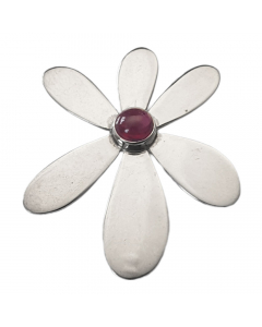 24.95 Daisy - Schmuck Anhänger mit Granat 925er Silber - Blume - 26x32mm 924-P332 Keltische Anhänger aus Silber