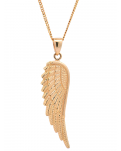 466.95 Anhänger Flügel 585 Gold mit massiver Goldkette 1,1 mm 998.S626.00118.1.SET Goldketten