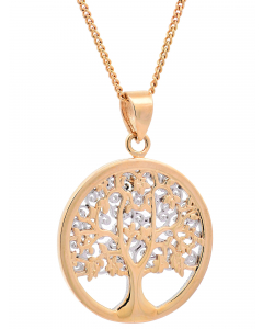 519.95 Halskette Anhänger Lebensbaum mit 1,1 mm Goldkette 585-14 Karat Gold 998.S626.00141.1.SET Goldketten