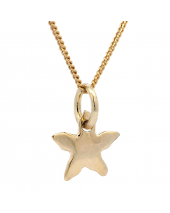 0 Anhänger Seestern 585 Gold mit Goldkette 1,1 mm 585 Gold 40 cm lang 998.626.00286.1.KS-SET Goldketten