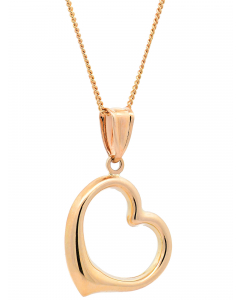 300.95 Anhänger Herz 585 Gold mit massiver Goldkette 1,1 mm 998.626.00178.1.KS-SET Goldketten