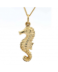 189.95 Anhänger Seepferdchen mit Kette 1,1 mm 333-8 Karat Gold 904-AN113715-SET Goldketten