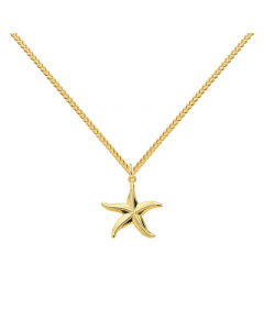 190.95 Anhänger Seestern mit massiver Goldkette 1,1 mm 333-8 Karat Gold 904-AN113539-SET Goldketten