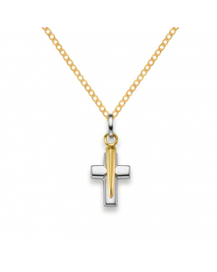 809.95 Anhänger Kreuz 585 Gold mit Kette 2,6 mm 585 Gold 998.626.00017.1-SET-26 Goldketten