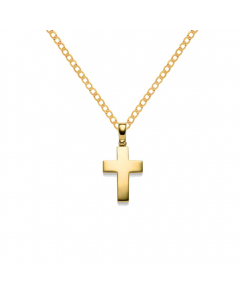 1006.95 Anhänger Kreuz 585 14 Karat Gold mit massiver Goldkette 2,6 mm 585-14 998.626.00344.1-SET-26 Goldketten