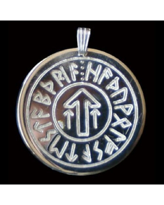 17.95 Siegrune Anhänger Schmuck - Runen - 35mm Durchmesser 942-SRK016 Halbedelmetall