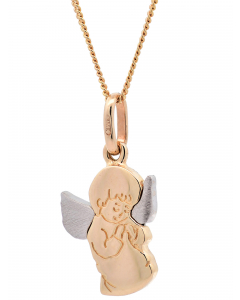 518.95 Halskette Anhänger Engelchen mit 1,1 mm Goldkette 585-14 Karat Gold 998.626.00338.1.KS-SET Engel und Elfen Anhänger aus Gold