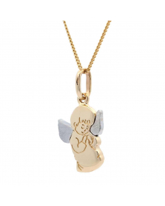422.95 Anhänger Engelchen 585 14 Karat Gold mit massiver Goldkette 1,1 mm 585 998.626.00338.1.KS-SET Anhänger 585 - 14 Karat Gold