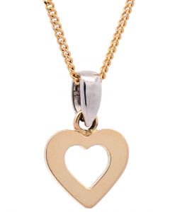 301.95 Halskette Anhänger Herzchen mit 1,1 mm Goldkette 585-14 Karat Gold 998.626.00378.1.KS-SET Anhänger 585 - 14 Karat Gold