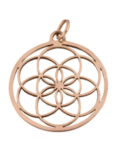 14.95 Blume des Lebens Anhänger klein Bronze Flower of Life - 35mm 900-AMB518