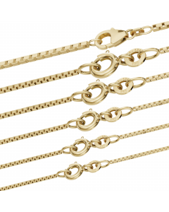 98.95 Edle Venezianerkette Halskette - 333 - 8 Karat Gold Juwelier Qualität 907-VENEZIA333-SET Venezianerketten aus Gold und Silber