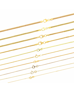650.95 Edle Massive Goldkette Schlangenkette rund Halskette 750-18 Karat Gold 907-SCHLRUND750-SET