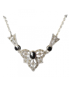 82.95 Elegantes Collier Gothic Vintage Jugendstil Trachtenschmuck Steam Punk Silber 900-HS13