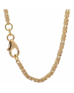 616.95 Goldkette Königskette Halskette Breite 2,0 mm - 585 - 14 Karat Gold 987-K585-20-EKR-SET Königsketten aus Gold und Silber