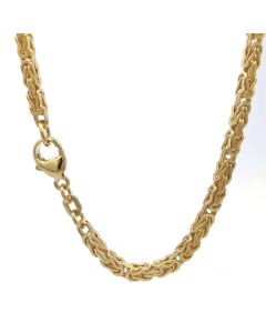 1286.95 Goldkette Königskette Halskette Breite 3,0 mm - 585 - 14 Karat Gold 987-K585-30-EKR-SET Königsketten aus Gold und Silber