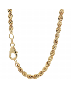 243.95 Goldkette Kordelkette hohl Halskette Breite 3,3 mm - 585-14 Karat Gold 987-KOR585-32-EKR-SET Kordelketten aus Gold