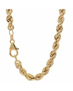 803.95 Goldkette Kordelkette hohl Halskette Breite 4,5 mm - 585-14 Karat Gold 987-KOR585-45-EKR-SET Kordelketten aus Gold