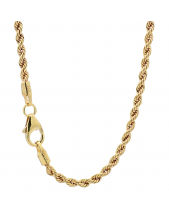 102.95 Goldkette Kordelkette hohl Halskette Breite 2,1 mm - 333-8 Karat Gold 987-KOR333-21-SET Kordelketten aus Gold