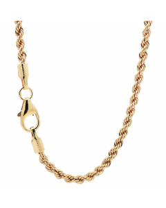 287.95 Goldkette Kordelkette hohl Halskette Breite 2,1 mm - 585-14 Karat Gold 987-KOR585-21-SET Kordelketten aus Gold