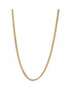 14.95 Vergoldete Panzerkette Halskette 1,5 mm 925 Silber Gelbgold plattiert 905-9653VG-SET