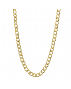 42.95 Vergoldete Panzerkette Halskette 3,6 mm 925 Silber Gelbgold plattiert 905-9661VG-SET