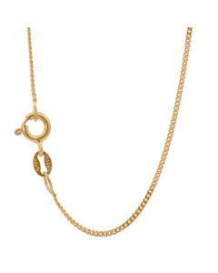9.95 Vergoldete Panzerkette Halskette 1,2 mm 925 Silber Gelbgold plattiert 905-9651VG-SET