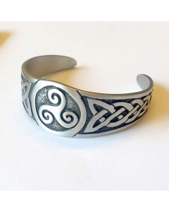 32.95 Armreif Celtic massiv Zinn 58mm Durchmesser Armspange Schmuck 900-ARMB999