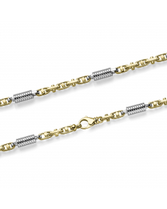 4565.95 Goldkette Monte Carlo Halskette Breite 7,0 mm massiv 585-14 Karat Gold Vaterartikel 998.111.00411.1.SET-PL
