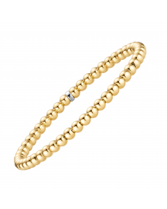 1491.95 Goldkette Armband Armkette Kugel elastisch 4 mm 585-14 Karat Gold 998.111.00488.1.KS2 Armschmuck für Damen