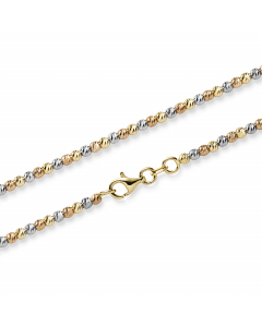 530.95 Kugelkette diamantiert 2,2 mm 585-14 Karat Gelbgold Rotgold Weißgold Vaterartikel 998.111.00424.1SET Anhänger 585 - 14 Karat Gold