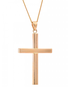 601.95 Halskette Anhänger Kreuz mit 1,1 mm Goldkette 585-14 Karat Gold 998.S626.00078.1.SET Kreuz Anhänger aus Gold