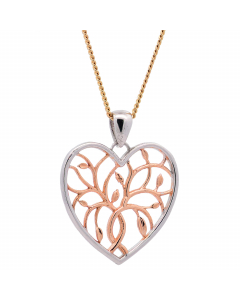 457.95 Halskette Anhänger Liebesherz mit 1,1 mm Goldkette 585-14 Karat Gold 998.S626.00326.1.SET