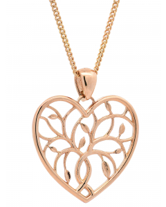 456.95 Halskette Anhänger Liebesherz mit 1,1 mm Goldkette 585-14 Karat Gold 998.S626.00327.1.SET Anhänger 585 - 14 Karat Gold