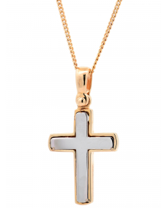 565.95 Halskette Anhänger Kreuz mit 1,1 mm Goldkette 585-14 Karat Gold 998.S626.00346.1.SET Kreuz Anhänger aus Gold