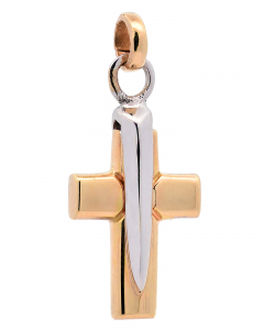 317.95 Anhänger für Halskette Kreuz echt massiv 585-14 Karat Gold 998.S626.00086.1-ohne-kette Kreuz Anhänger aus Gold