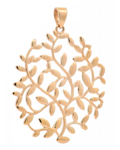 327.95 Anhänger für Halskette Olivenzweig echt massiv 585-14 Karat Gold 998.S626.00115.1-ohne-kette Anhänger 585 - 14 Karat Gold
