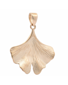 222.95 Anhänger für Halskette Ginkgoblatt echt massiv 585-14 Karat Gold 998.S626.00251.1-ohne-kette
